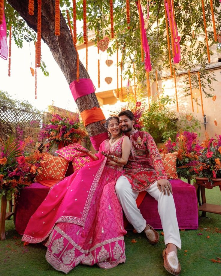 Lawn-stage sangeet at night
