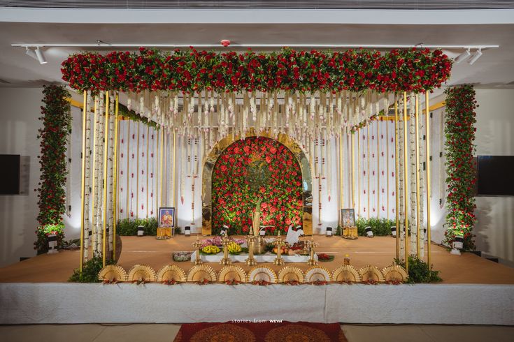 A thoughtfully designed Mandap set for the most cherished wedding rituals